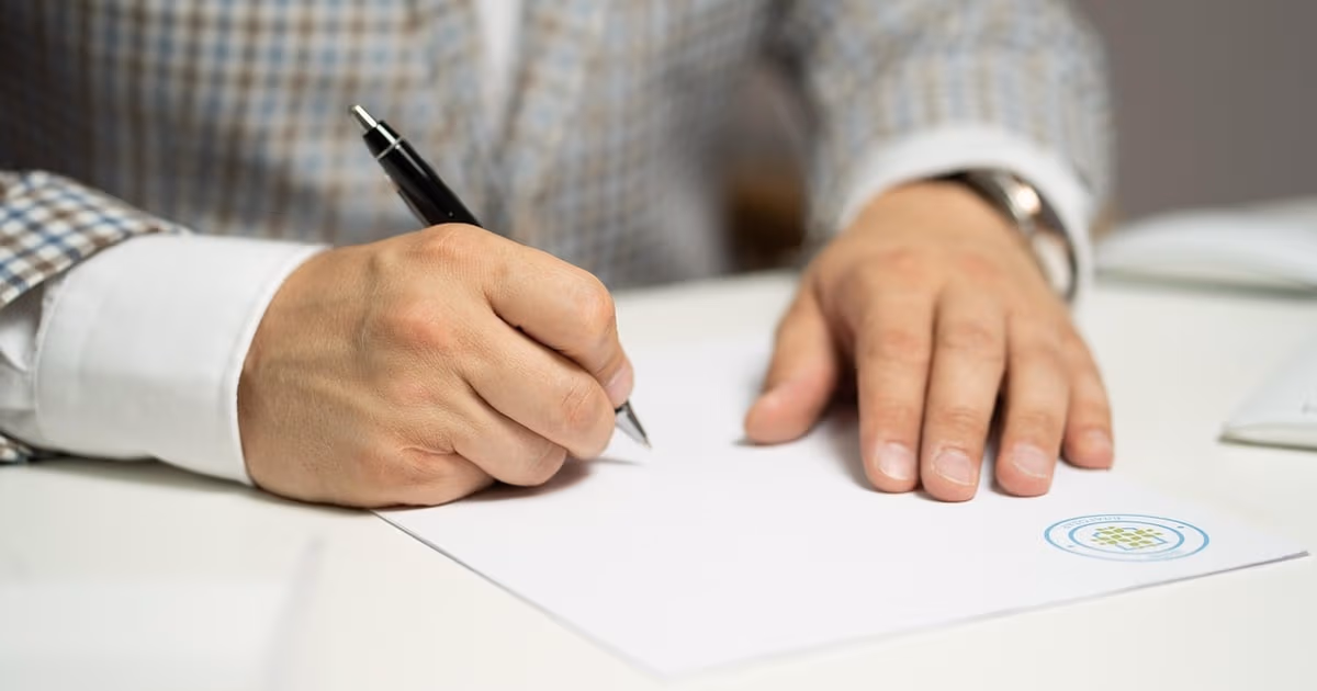 Laptop showing a document ready for electronic signature, representing DocuSign alternatives in 2026