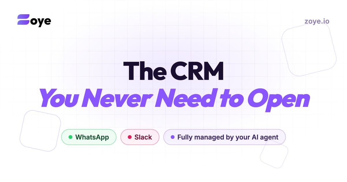 The CRM You Never Need to Open screenshot